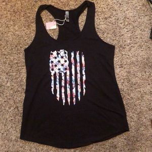 American flag tank